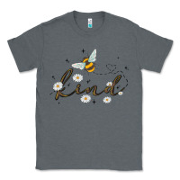 Charcoal Heather bee kind Classic Tee - MaliasSmallBusiness