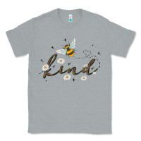 Heather Grey bee kind Classic Tee - MaliasSmallBusiness