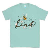 Seafoam bee kind Classic Tee - MaliasSmallBusiness