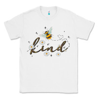 White bee kind Classic Tee - MaliasSmallBusiness