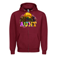 Burgundy softball aunt Zipper Hoodie - LillyAllenDesigns
