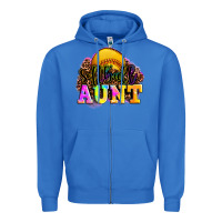 True Royal softball aunt Zipper Hoodie - LillyAllenDesigns