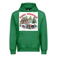 Emerald merry chrıstmas Urban Hoodie - FaDigitalArtStudio