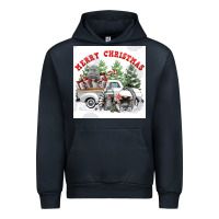 Navy merry chrıstmas Urban Hoodie - FaDigitalArtStudio