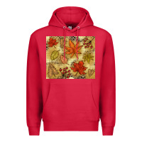Cardinal Fall leaves Premium Hoodie - NancyCooperArtShop