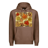 Chestnut Fall leaves Premium Hoodie - NancyCooperArtShop