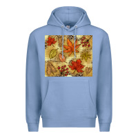 Colony Blue Fall leaves Premium Hoodie - NancyCooperArtShop
