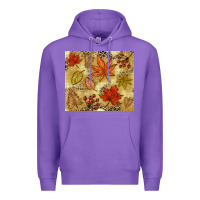 Purple Fall leaves Premium Hoodie - NancyCooperArtShop