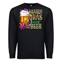 Black Mardi Gras and beer Premium Sweatshirt - NancyCooperArtShop