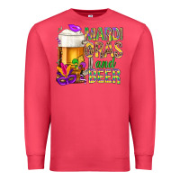 Cardinal Mardi Gras and beer Premium Sweatshirt - NancyCooperArtShop