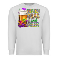 Dove Grey Mardi Gras and beer Premium Sweatshirt - NancyCooperArtShop