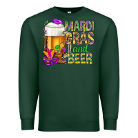 Sports Green Mardi Gras and beer Premium Sweatshirt - NancyCooperArtShop