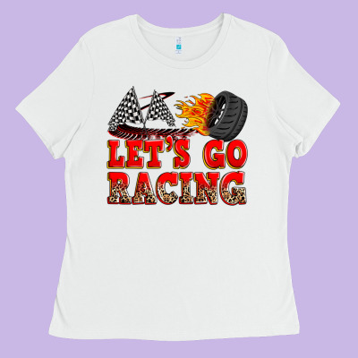 Let's Go Racing Ladies Tee Designed By Zillion Design Studio