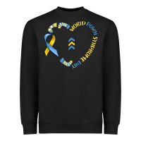 Black world down syndrome day Heavyweight Sweatshirt - MaliasSmallBusiness