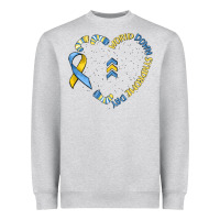 Heather Grey world down syndrome day Heavyweight Sweatshirt - MaliasSmallBusiness