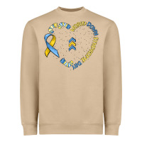 Mushroom world down syndrome day Heavyweight Sweatshirt - MaliasSmallBusiness