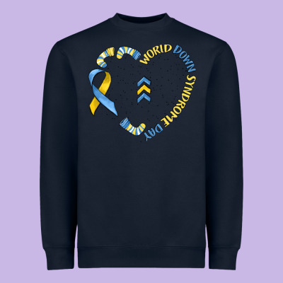 World Down Syndrome Day Heavyweight Sweatshirt Designed By Maliassmallbusiness