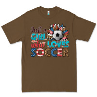 Cacao just a girl who loves soccer Premium Tee - HRA Design Shop