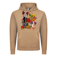 Vintage Coffee mexican dead day with skeleton cat Vintage Hoodie - AdoDesignShop