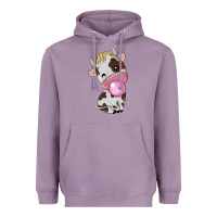 Lavender cute cow Heavyweight Hoodie - texasbilliewilder