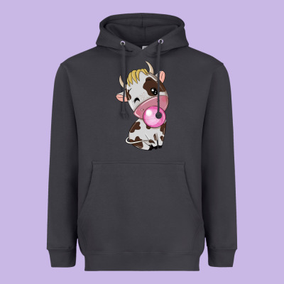Cute Cow Heavyweight Hoodie Designed By Texasbilliewilder