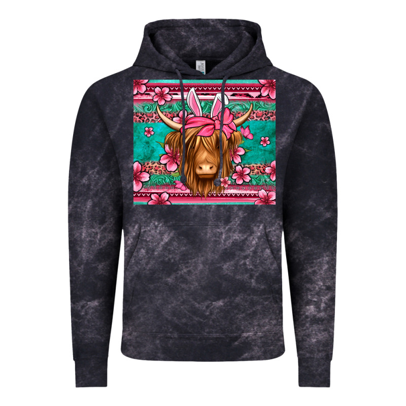 Easter Longhaired Cow Vintage Hoodie by Jasminsmagicworld | Teevron