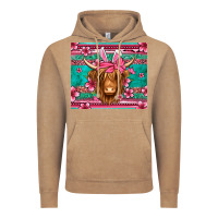 Vintage Coffee easter longhaired cow Vintage Hoodie - Jasminsmagicworld