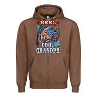 Chestnut reel cool grandpa american flag bass Zipper Hoodie - LillyAllenDesigns