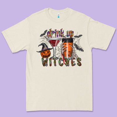 Drink Up Witches Premium Tee Designed By Cowhidedigitalart
