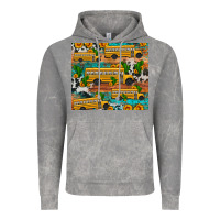 Cloud Rock school bus cactus sunflower Vintage Hoodie - Artiststas