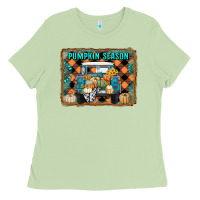 Matcha pumpkin season truck Ladies Tee - RanaPortraitStore