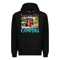 Black summer camping Premium Hoodie - JahusDesignShop