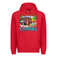Red summer camping Premium Hoodie - JahusDesignShop