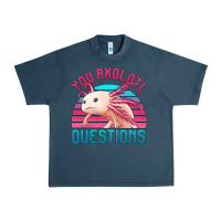 Midnight Navy you axolotl questions 80's retro sunset Urban Heavy Tee - Jasminsmagicworld