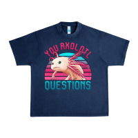 Navy you axolotl questions 80's retro sunset Urban Heavy Tee - Jasminsmagicworld