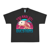 Pigment Black you axolotl questions 80's retro sunset Urban Heavy Tee - Jasminsmagicworld