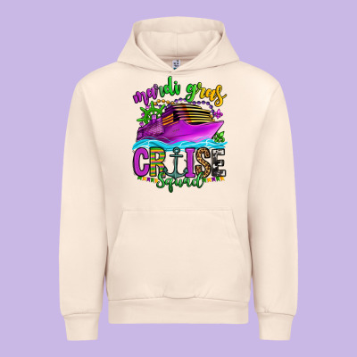 Mardi Gras Cruise Squad Urban Hoodie Designed By Oliviacreatesart