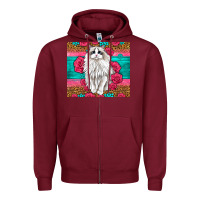 Burgundy Western Ragdoll Cat Zipper Hoodie - LillyAllenDesigns