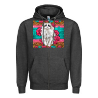 Charcoal Heather Western Ragdoll Cat Zipper Hoodie - LillyAllenDesigns