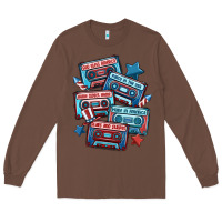 Chestnut usa america cassette tapes Long Sleeve Tee - MaliasSmallBusiness
