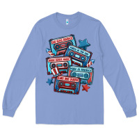 Colony Blue usa america cassette tapes Long Sleeve Tee - MaliasSmallBusiness