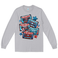 Moon Dust usa america cassette tapes Long Sleeve Tee - MaliasSmallBusiness