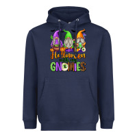 Navy halloween with my gnomies Heavyweight Hoodie - texasbilliewilder