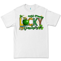 White St. Patrick's Day one lucky teacher Premium Tee - Neo Western