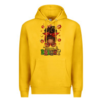 Lemon merry and bright christmas afro messy bun Premium Hoodie - texasbilliewilder