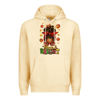Pina Colada merry and bright christmas afro messy bun Premium Hoodie - texasbilliewilder