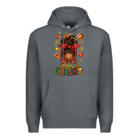 Rock merry and bright christmas afro messy bun Premium Hoodie - texasbilliewilder