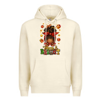 Sandshell merry and bright christmas afro messy bun Premium Hoodie - texasbilliewilder