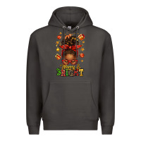 Smoke merry and bright christmas afro messy bun Premium Hoodie - texasbilliewilder
