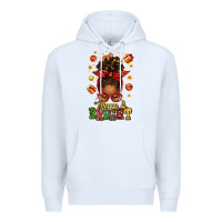 White merry and bright christmas afro messy bun Premium Hoodie - texasbilliewilder